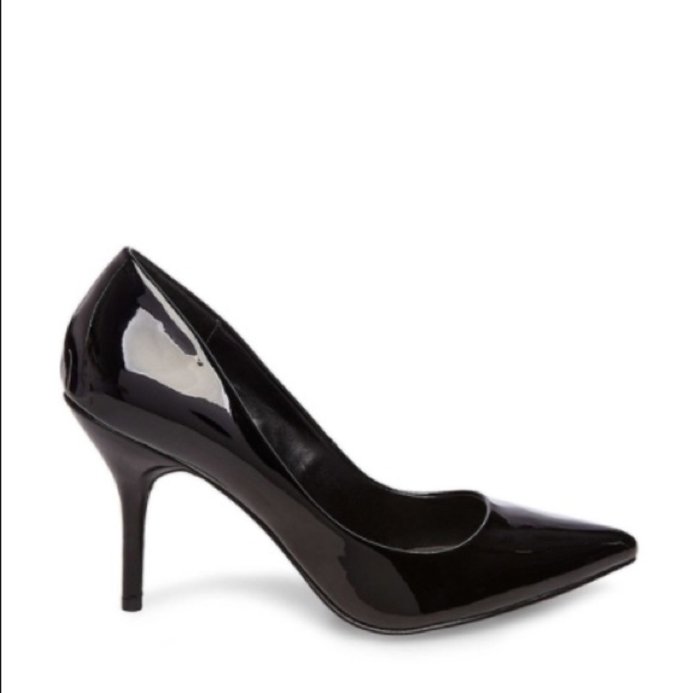 Steve Madden Selene Black Patent Heels - 10